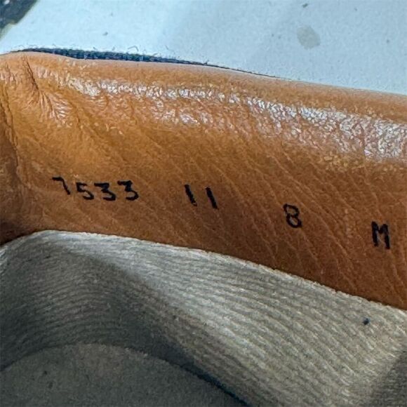 VTG Vasque Gore-Tex Hiking Boots Size 8M Suede & Canvas Made in Italy Cowhide - Picture 9 of 9